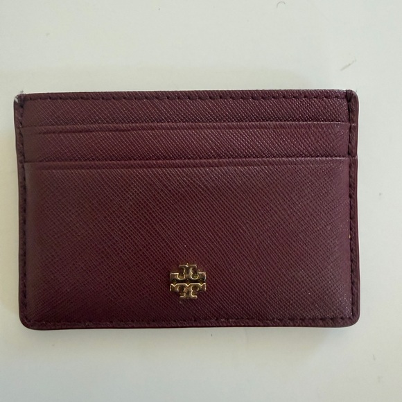 Tory Burch Accessories - Tory Burch Burgundy Card Holder
